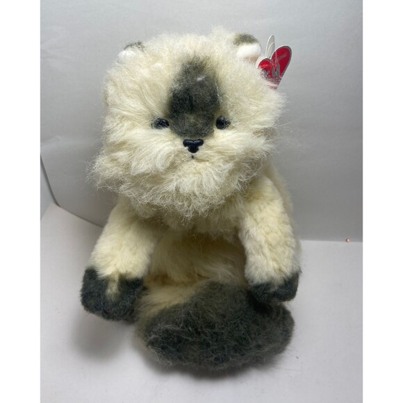 Ty Classics Peaches Persian Kitty Cat Plush Cream Gray 16 in 2oth Anniversary - Picture 1 of 5